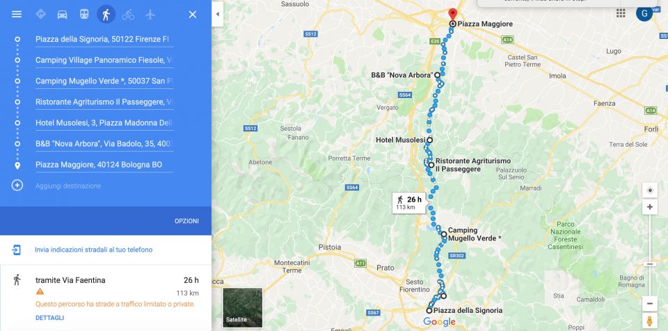 la via degli dèi