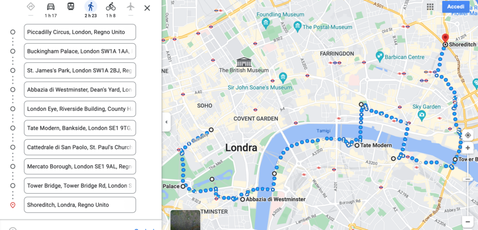 Londra a piedi, itinerario per due giorni