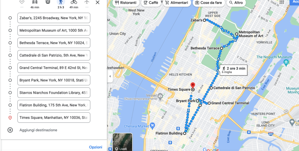 New York a piedi, itinerario per quartieri con mappe