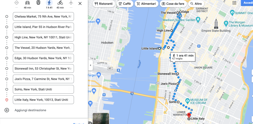 New York a piedi, itinerario per quartieri con mappe