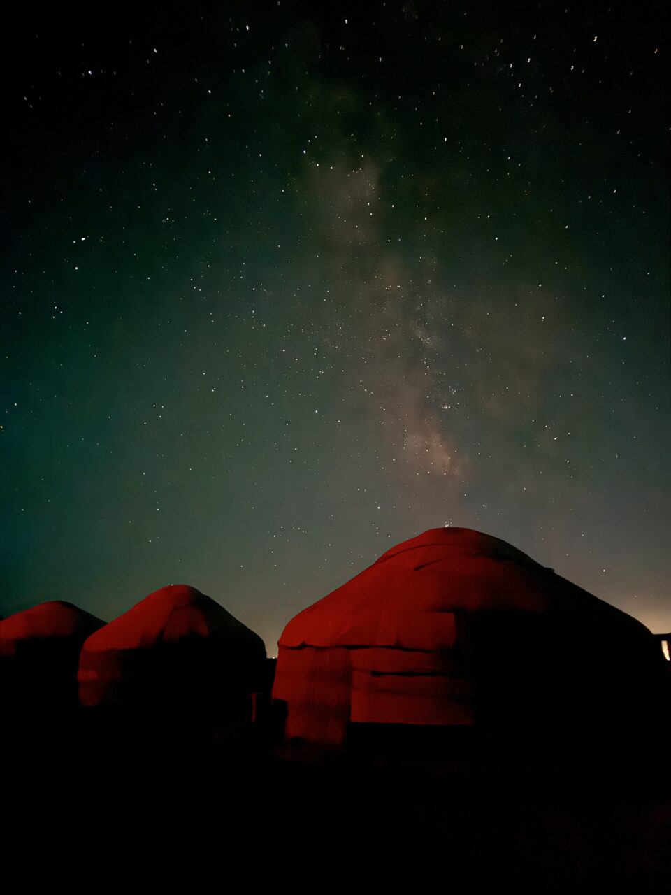 Notte in una yurta in Uzbekistan